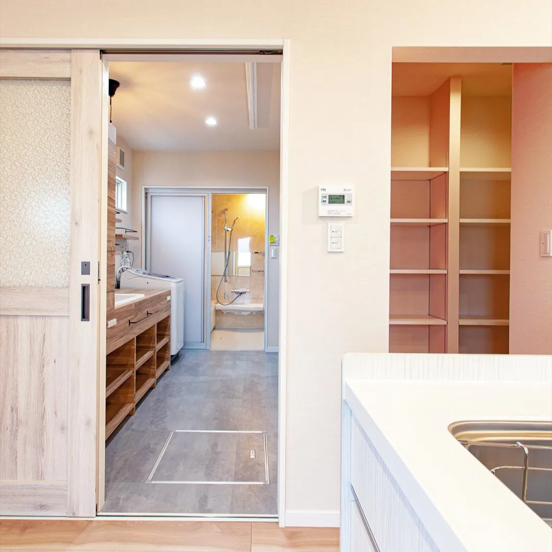 家の中で水回りの動線が集約されていると、毎日の生活がとっても...