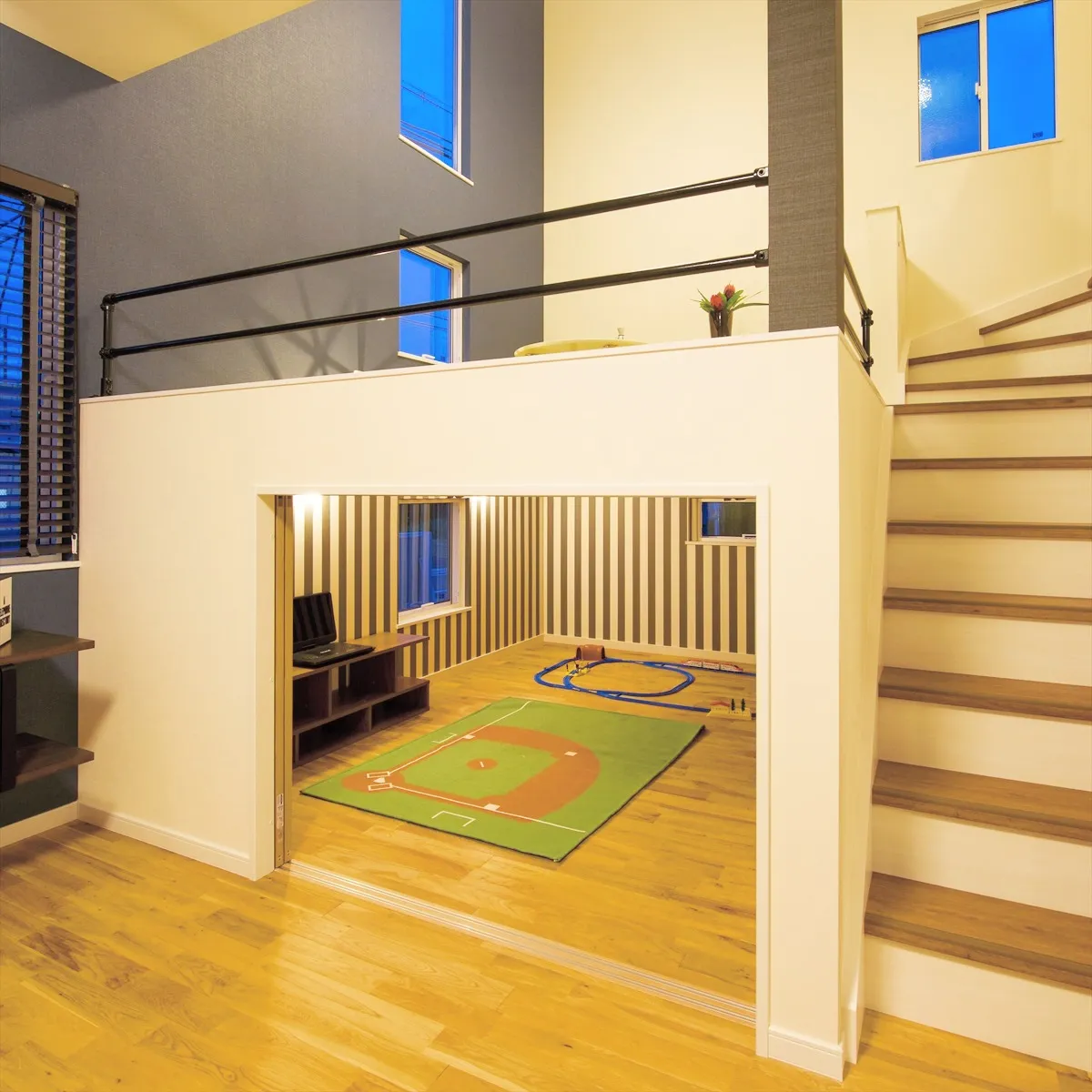 スキップフロアのお家って、なんだかワクワクしませんか？🎈